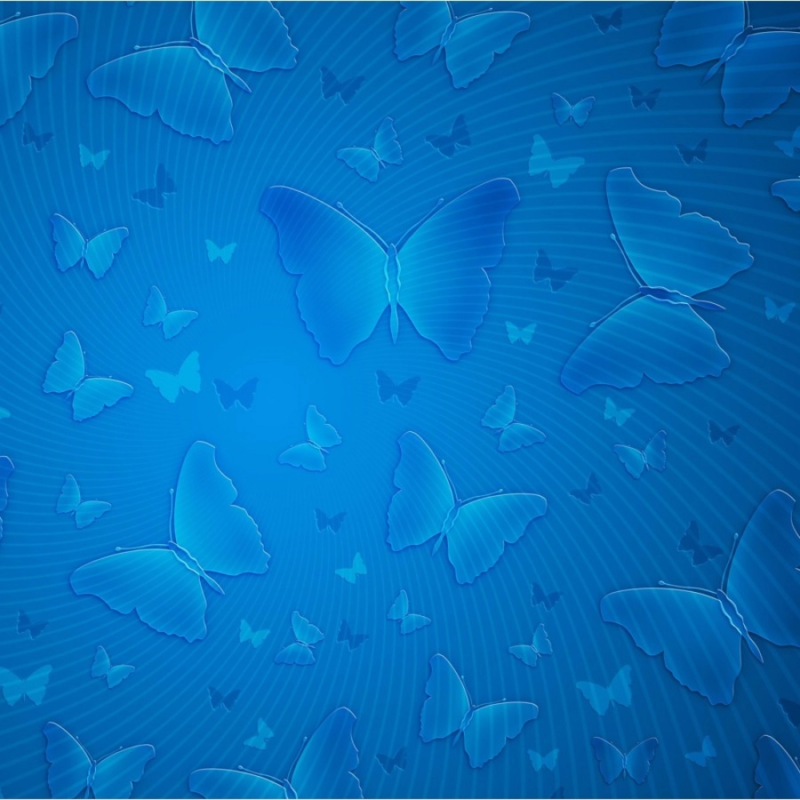 Water Blue Butterfly Mobile Case Cover - Image 2