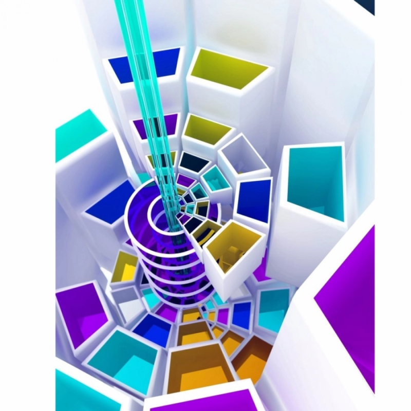 Multicolor 3D Boxes Mobile Case Cover - Image 2