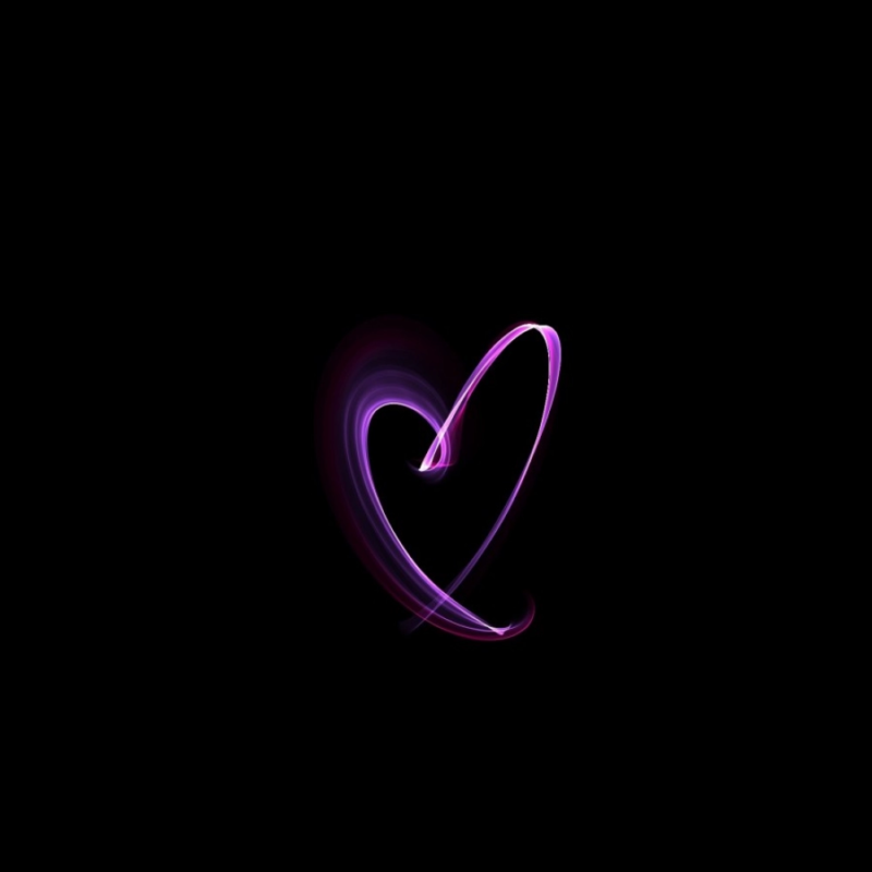 Purple color Heart Symbol Mobile Case Cover - Image 2