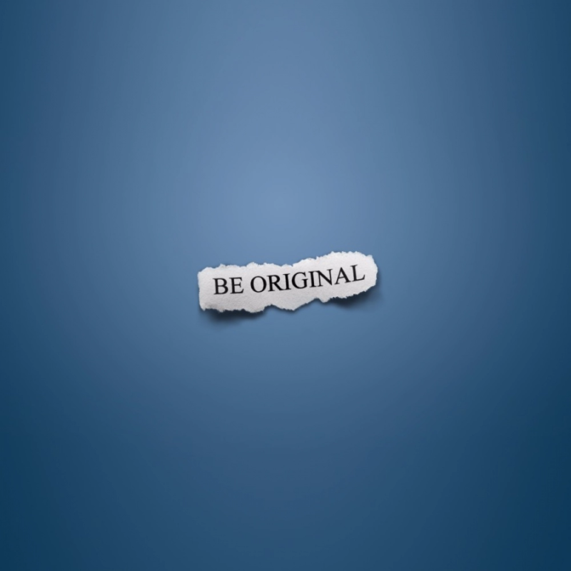 Be original Text with Blue background Mobile Case Cover - Image 2