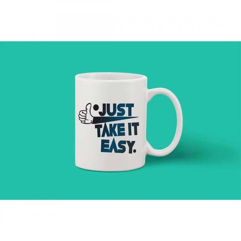 Generic Printed Ceramic Coffee Mug - 1 Pieces, White, 11oz - Image 2
