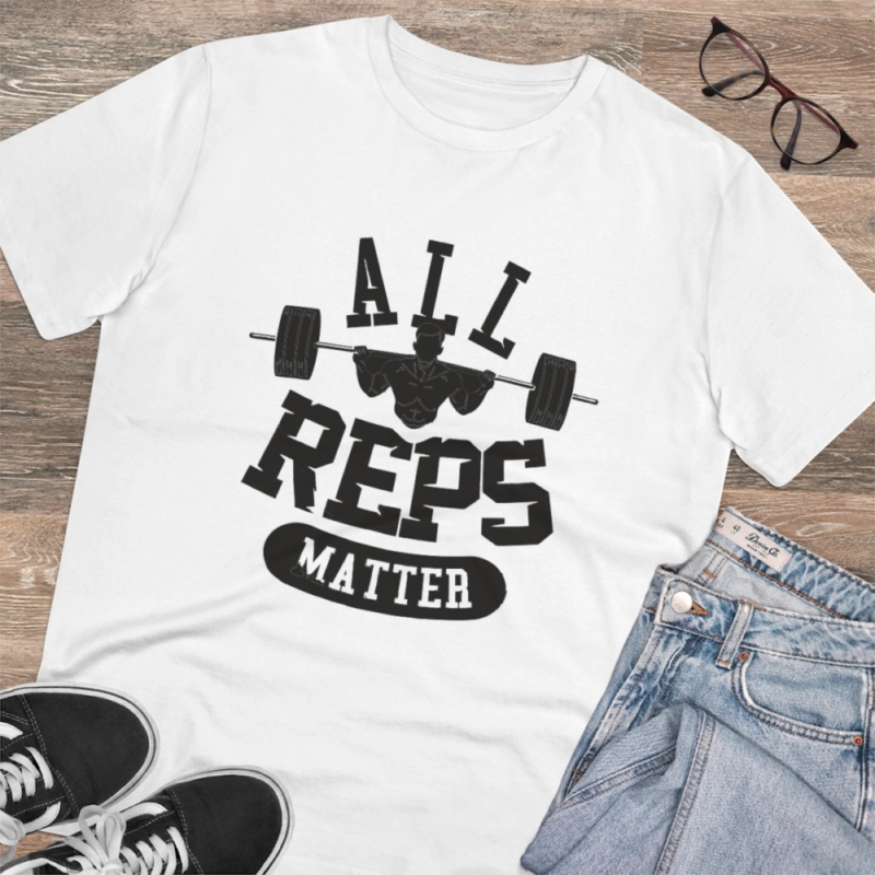 Generic Men's PC Cotton All Reps Matter Printed T Shirt (Color: White, Thread Count: 180GSM) - Image 4