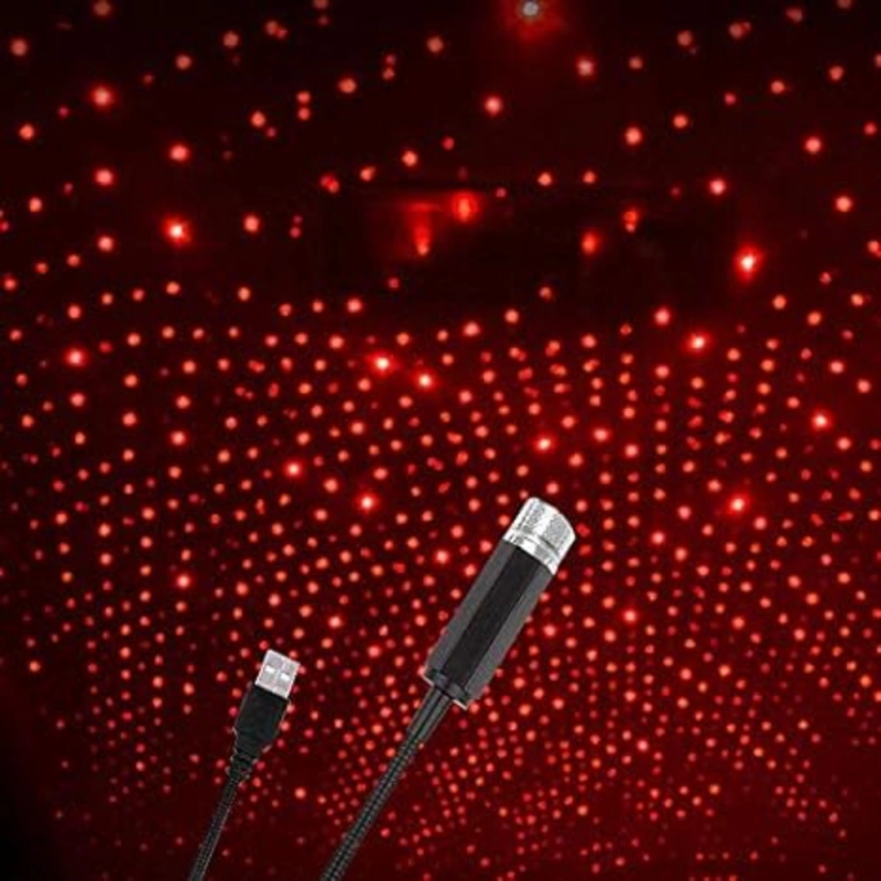 Generic Ambient Star Light 12V 360 Degree Rotation Use For Usb Party Decoration Disco Laser Light (Red) - Image 4