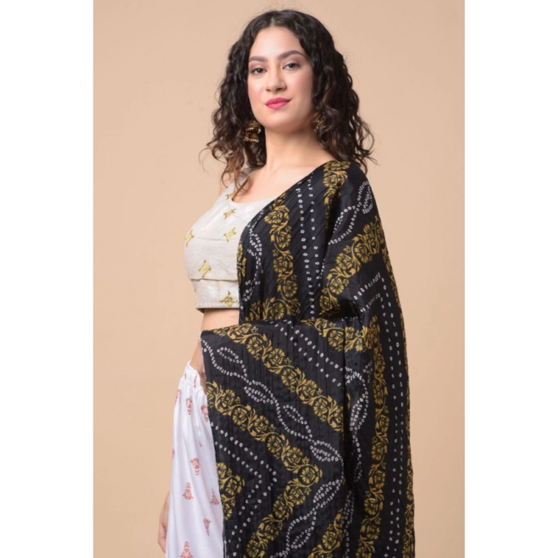 Generic Women's Chanderi Printed Dupatta (Multicolor, Length:?2.25 to 2.50 Mtr) - Image 2