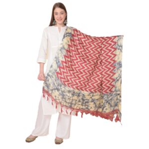Generic Women's Art Silk Printed Dupatta (Maroon, Length:?2.25 to 2.50 Mtr)