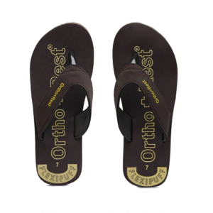 Generic Unisex Rubber Comfortable Orthopedic Doctor Slipper and Flip Flops (Brown)