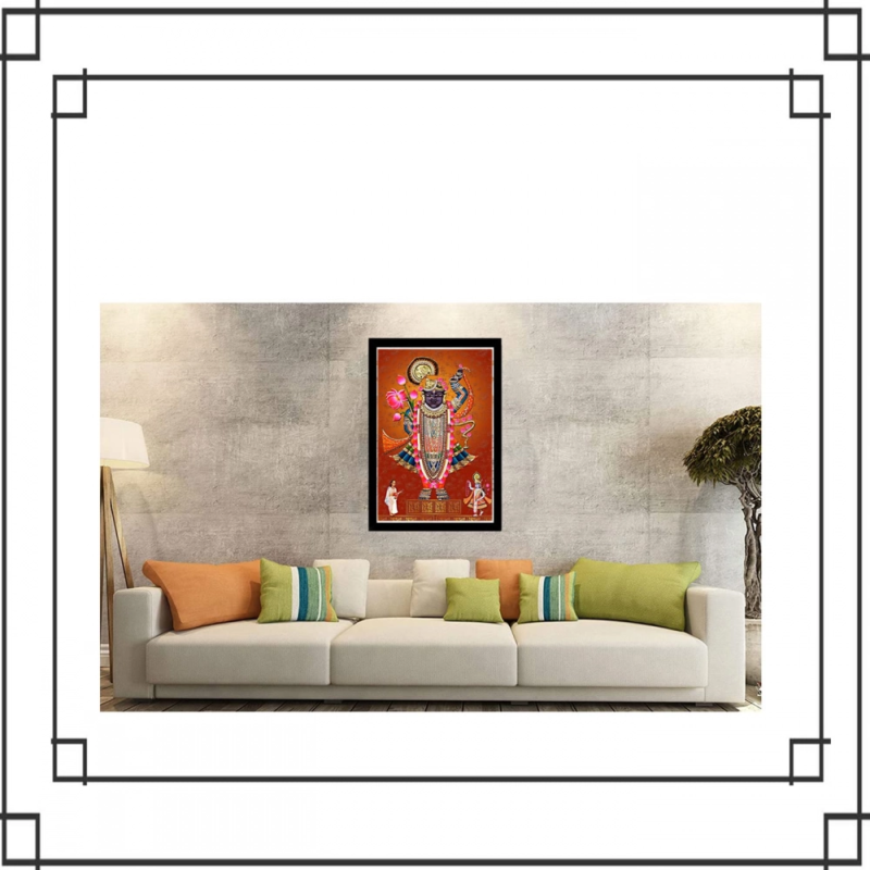 Generic Shrinathji Painting with Synthetic Photo Frame (Multicolor) - Image 2