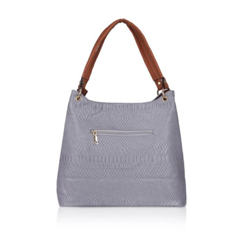 Generic Women's Faux Leather Textured?Tote Bag (Blue) - Image 4
