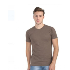 Generic Men's?Casual Short Sleeves Cotton Round Neck T-shirt (Khaki)