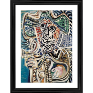 Generic Musketeer with Sword 1972 Painting With Wood Photo Frame (Multicolor)