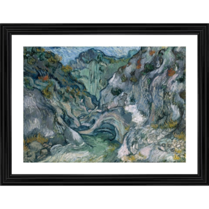 Generic Ravine 1889 Painting With Wood Photo Frame (Multicolor)
