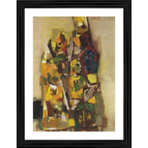 Generic The Lost Princess 1964 Painting With Wood Photo Frame (Multicolor)