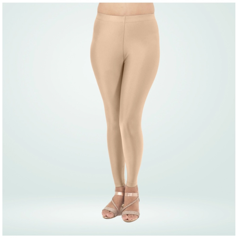 Generic Women's Cotton Blended Solid Shimmer Ankle leggings (Sandal) - Image 4