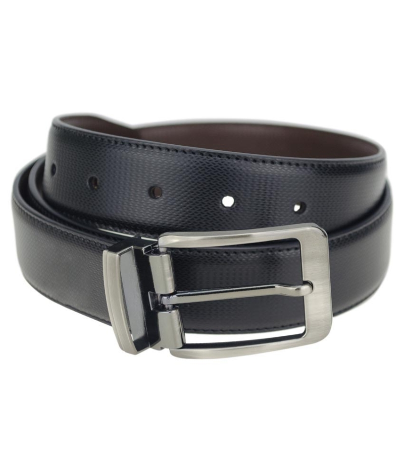 Black and Brown Formal Reversible Belt for Men