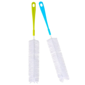 Seasons 2 Pcs Long Bottle Cleaning Brush for Clean of Bottles, Cleaning Brush Glass and Bottle Plastic Cleaning Brush Water Bottle Cleaner Tool Nylon Brush,Random Colour( Pack of 2)