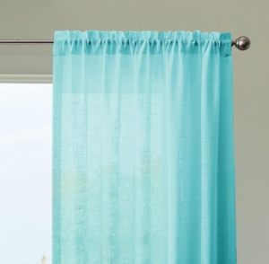 Seasons Sheer Curtains -7 Feet Drapes Curtain for Living Room, Bedroom Sun Light Filtering Curtains, Celeste
