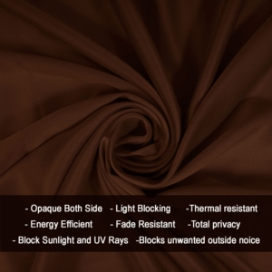 Seasons Window Curtains 5 Feet Single Pcs Solid 71% Dark Brown Colour Curtains