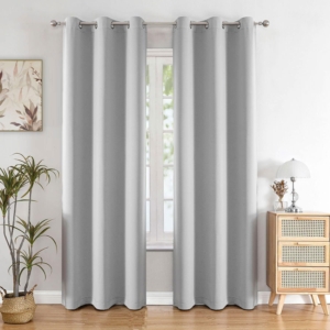 Seasons Window Curtains 5 Feet Single Pcs Solid 71% Greyish White Colour Curtains