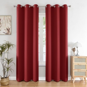 Seasons Door Curtains 7 Feet Single Pcs Solid 71% Blackout Decorative Curtains