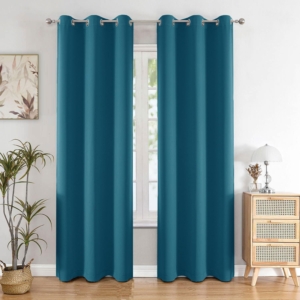 Seasons Long Door Curtains 8 Feet Single Pcs Solid 71% Blackout Decorative for Living Room,Bedroom
