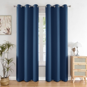 Seasons Long Door Curtains 8 Feet Single Pcs Solid 71% Blackout Decorative for Living Room,Bedroom