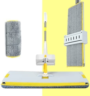 Seasons Slider Squeeze Flat Mop ,Home Cleaning, Ultra Thick Super Absorbent Microfiber Flat Mop??(Yellow)
