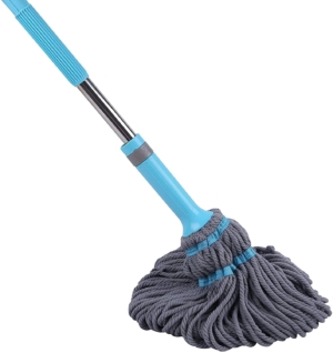 Seasons  Mop for Floor Cleaning Microfiber Twist Mop Dust Mop with Telescopic Adjustable Perfect for Cleaning Hardwood Laminate Tiles, Extendable Stainless Steel Handle(Multi Color) Floor Wiper??(Blue)