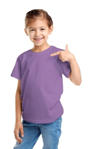 Girls Short Sleeve Lilac T-Shirt
