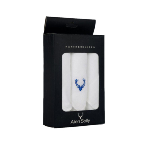 Allen Solly White Cotton Handkerchief - Pack of 3