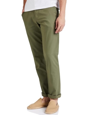 Men Casual Cotton Light Olive Pants
