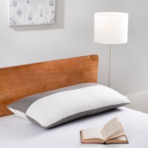 Seasons Polyester Fibre Solid Sleeping Pillow Pack of 1??(White, Grey)