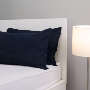 Seasons Water Proof Pillow Protector, Standard (28 Inch X 18 Inch), Navy, Set of 2