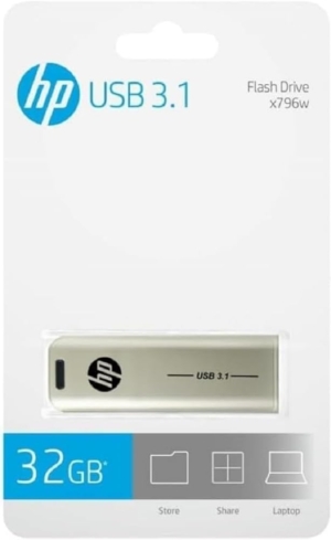 HP USB 3.1 Flash Drive 32GB 796L 32 GB Pen Drive?(Silver)